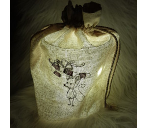 Stickserie - ITH Lichtbeutel Weihnachtsmaus